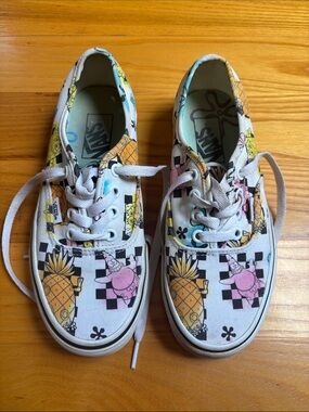 Vans Authentic SpongeBob Pineapple & Patrick Print Sneakers